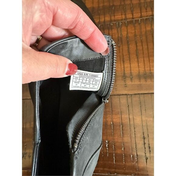 UGG Aureo black waterproof ankle boots booties 11 - Picture 8 of 9